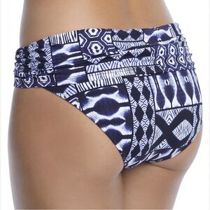 Bleu Rod Beattie Womens 6 Island Time Sarong Hipster Bikini Bottom Blue NWT